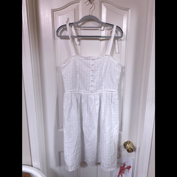 & Other Stories White Smocked Dress Size 12 - Picture 2 of 10